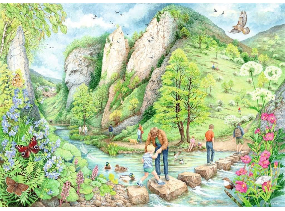 RAVENSBURGER Puzzle Procházky č.2: Dovedale 1000 dílků