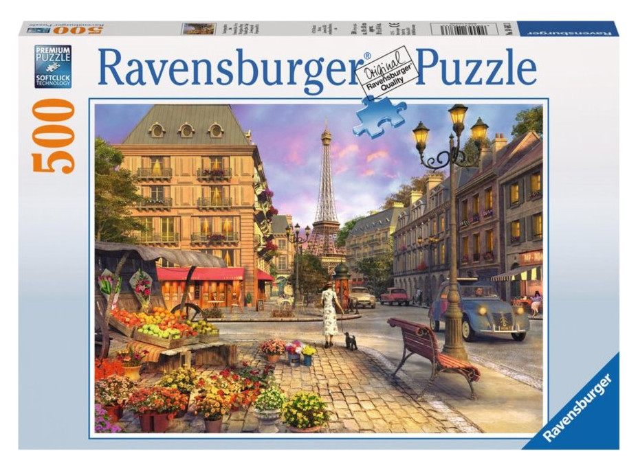 RAVENSBURGER Puzzle Večerní procházka 500 dílků