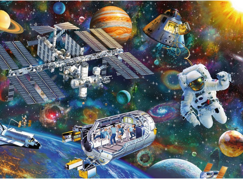 RAVENSBURGER Puzzle Vesmírný průzkum XXL 200 dílků