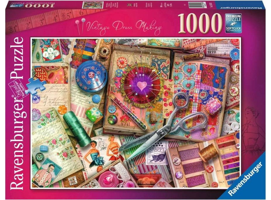 RAVENSBURGER Puzzle Klasická krejčovina 1000 dílků