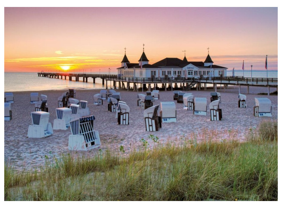 RAVENSBURGER Puzzle Ahlbeck, ostrov Uznojem (Usedom) 1000 dílků