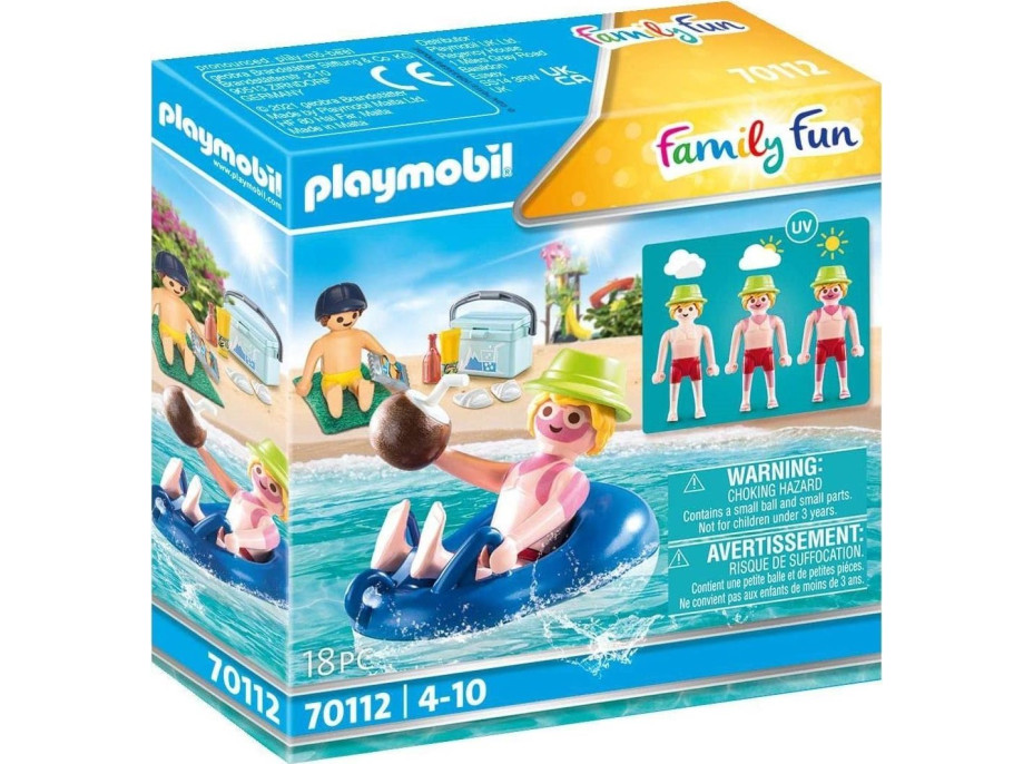 PLAYMOBIL® Family Fun 70112 Dovolenkář s plovacím kruhem