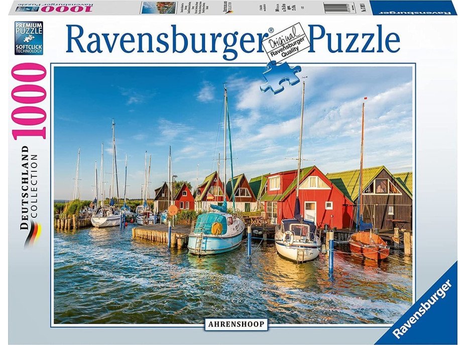 RAVENSBURGER Puzzle Barevný přístav v Německu 1000 dílků