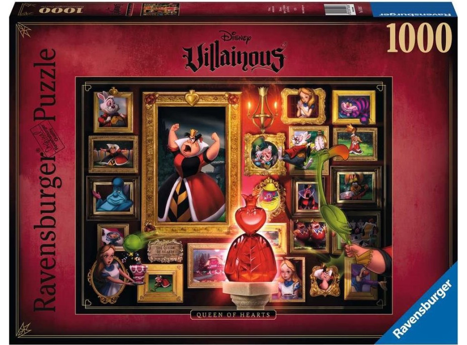 RAVENSBURGER Puzzle Disney Villainous: Srdcová královna 1000 dílků