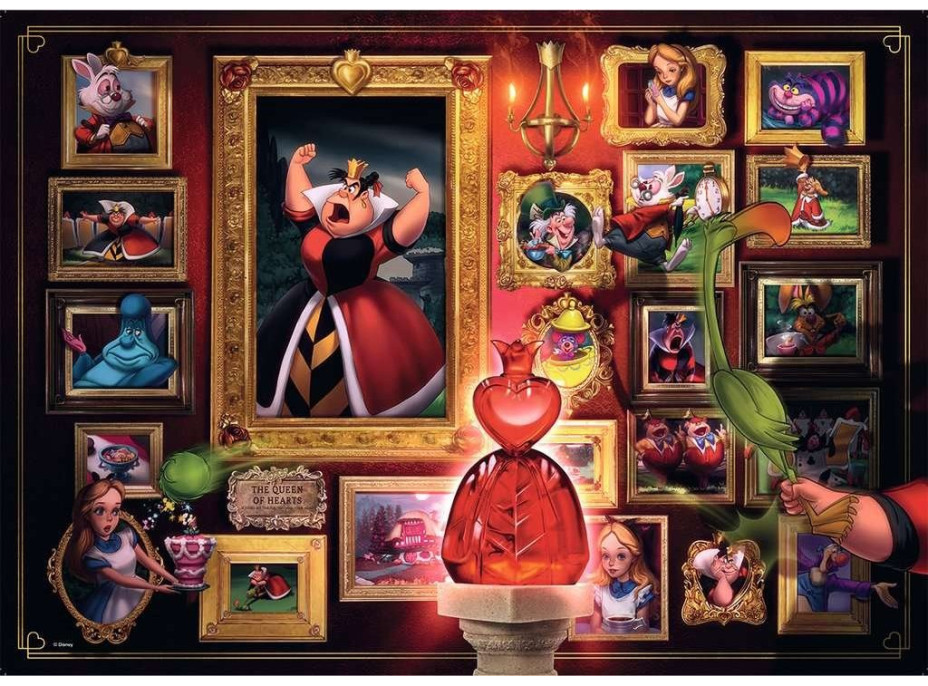 RAVENSBURGER Puzzle Disney Villainous: Srdcová královna 1000 dílků