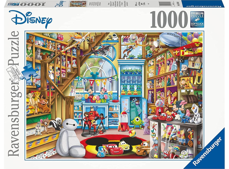 RAVENSBURGER Puzzle Obchod s hračkami Disney-Pixar 1000 dílků