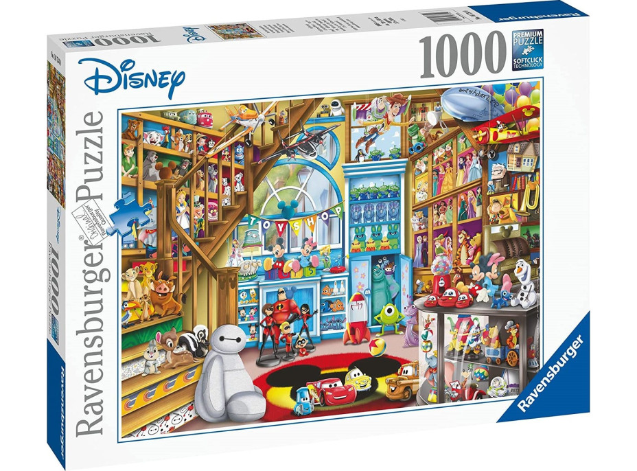 RAVENSBURGER Puzzle Obchod s hračkami Disney-Pixar 1000 dílků