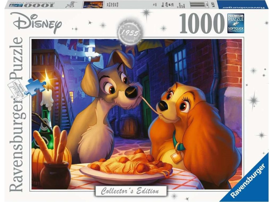 RAVENSBURGER Puzzle Lady a Tramp 1000 dílků