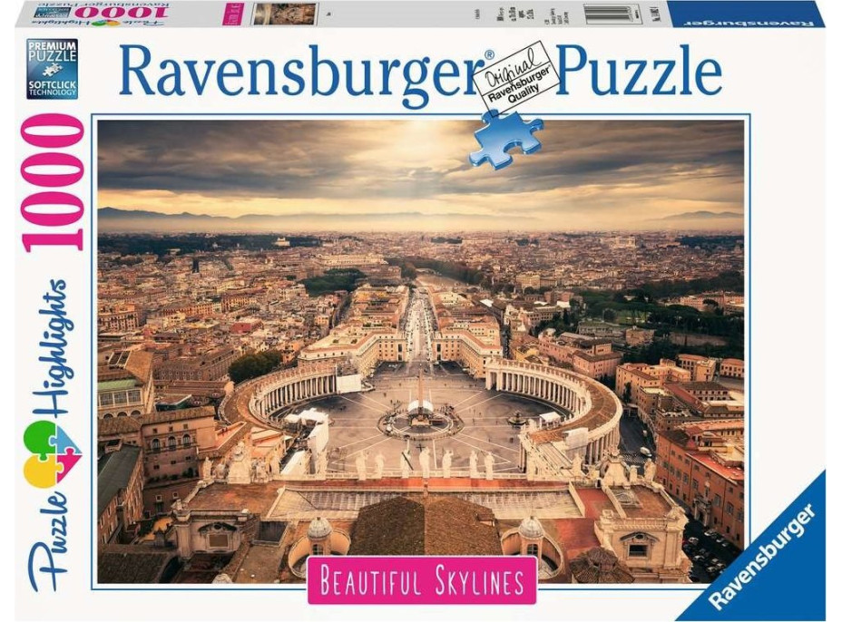 RAVENSBURGER Puzzle Řím, Itálie 1000 dílků