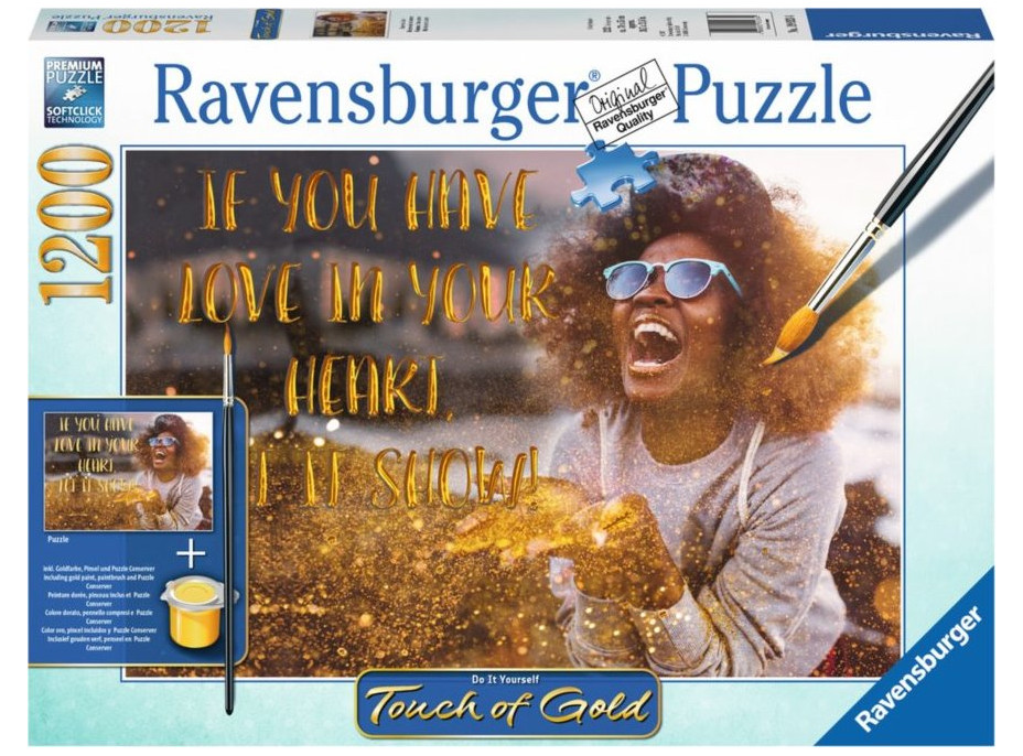 RAVENSBURGER Puzzle Touch of Gold Ukaž lásku 1200 dílků