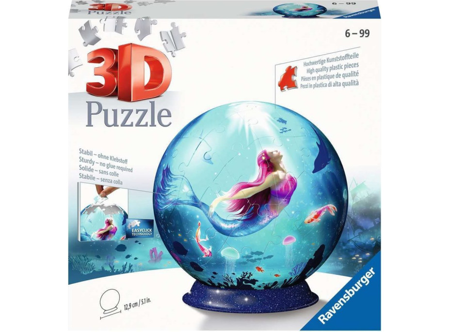 RAVENSBURGER Puzzleball Mořská panna 72 dílků