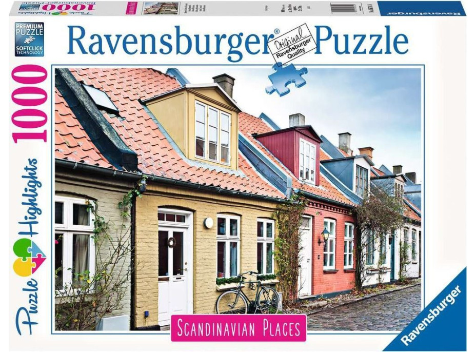 RAVENSBURGER Puzzle Domy v Aarhusu 1000 dílků