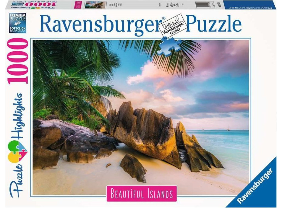 RAVENSBURGER Puzzle Nádherné ostrovy: Seychely 1000 dílků