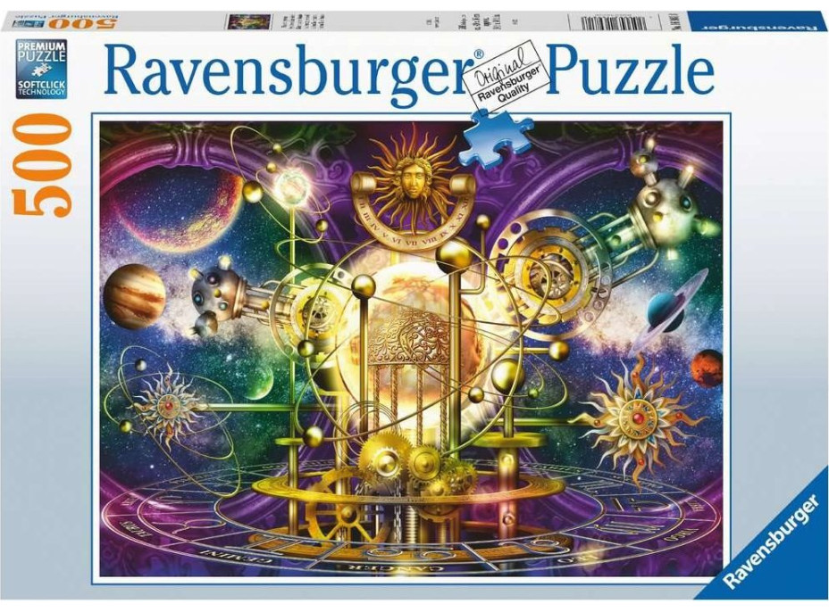 RAVENSBURGER Puzzle Zlatá sluneční soustava 500 dílků