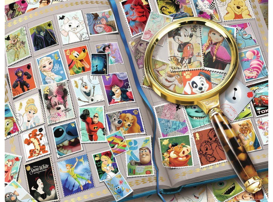 RAVENSBURGER Puzzle Disney: Moje oblíbené známky 2000 dílků