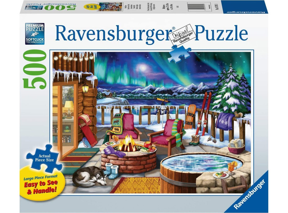 RAVENSBURGER Puzzle Polární záře XXL 500 dílků