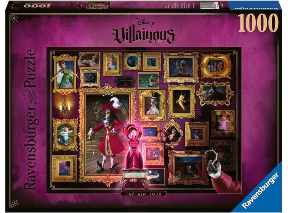 RAVENSBURGER Puzzle Disney Villainous: Kapitán Hook 1000 dílků