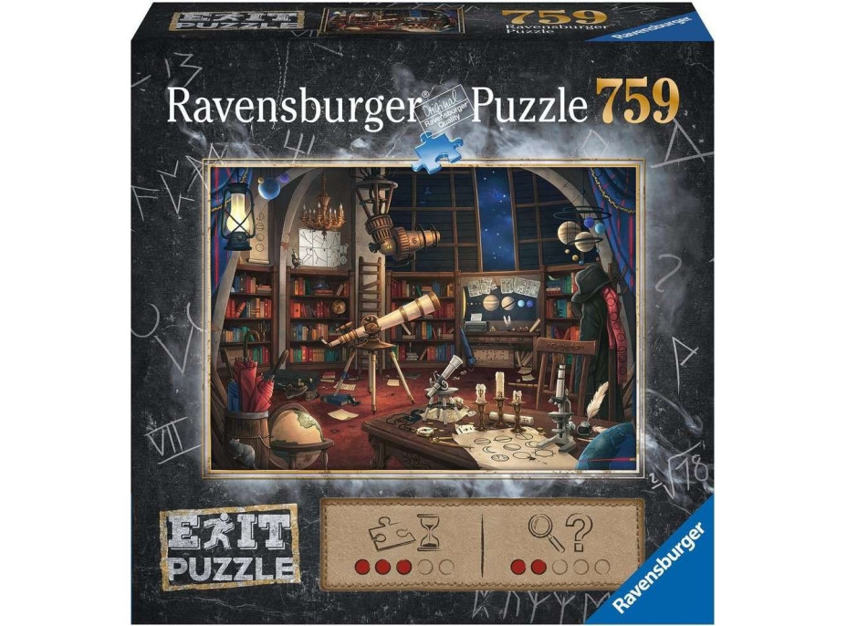 RAVENSBURGER Únikové EXIT puzzle Observatoř 759 dílků