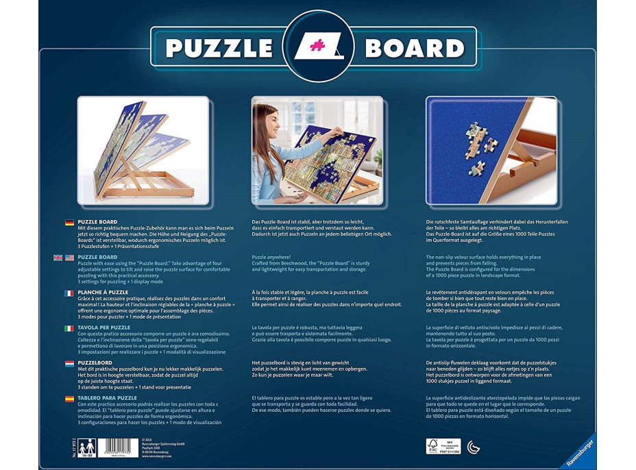 RAVENSBURGER Puzzle Board - dřevěná polohovací puzzle podložka