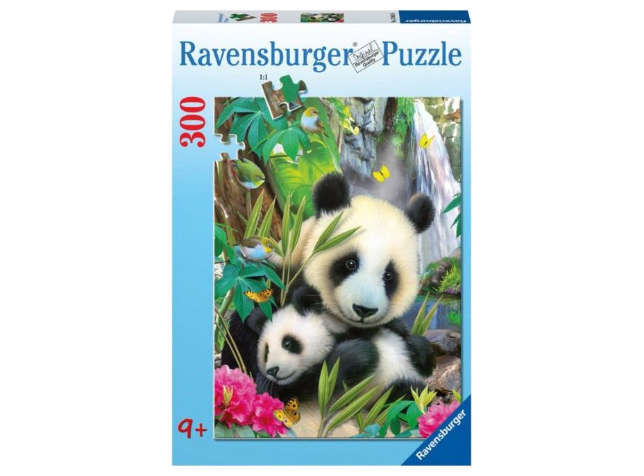 RAVENSBURGER Puzzle Nádherná panda 300 dílků