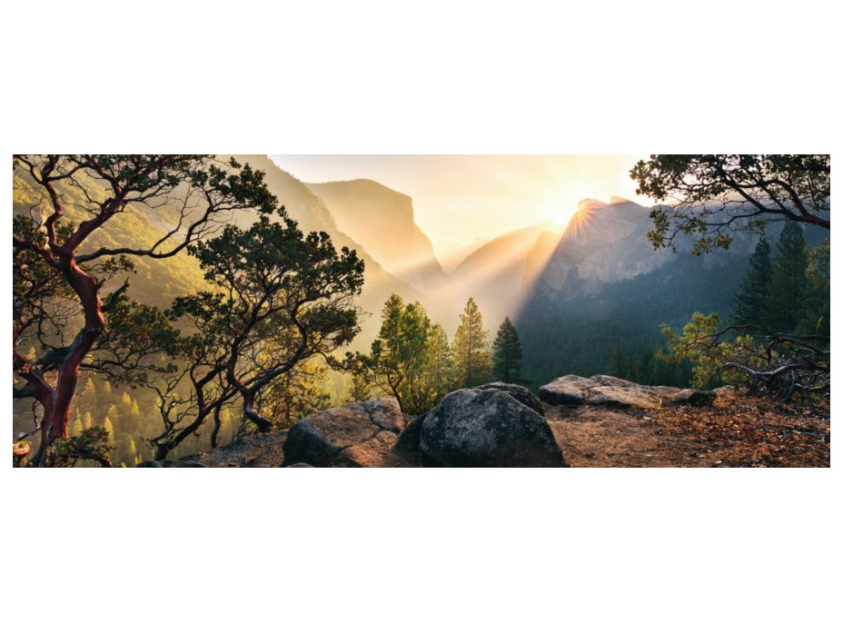 RAVENSBURGER Panoramatické puzzle Yosemitský národní park, Kalifornie 1000 dílků