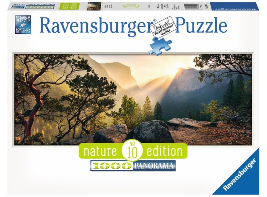 RAVENSBURGER Panoramatické puzzle Yosemitský národní park, Kalifornie 1000 dílků