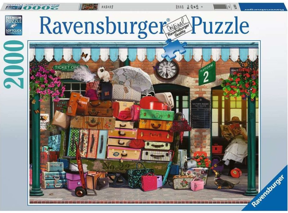 RAVENSBURGER Puzzle Cestování nalehko 2000 dílků