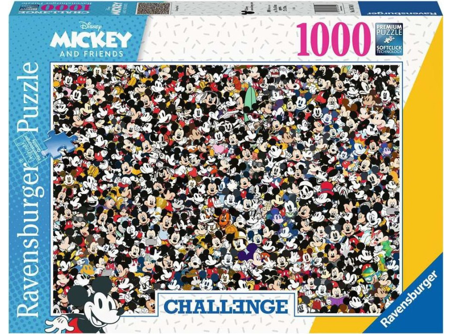 RAVENSBURGER Puzzle Challenge: Mickey Mouse 1000 dílků