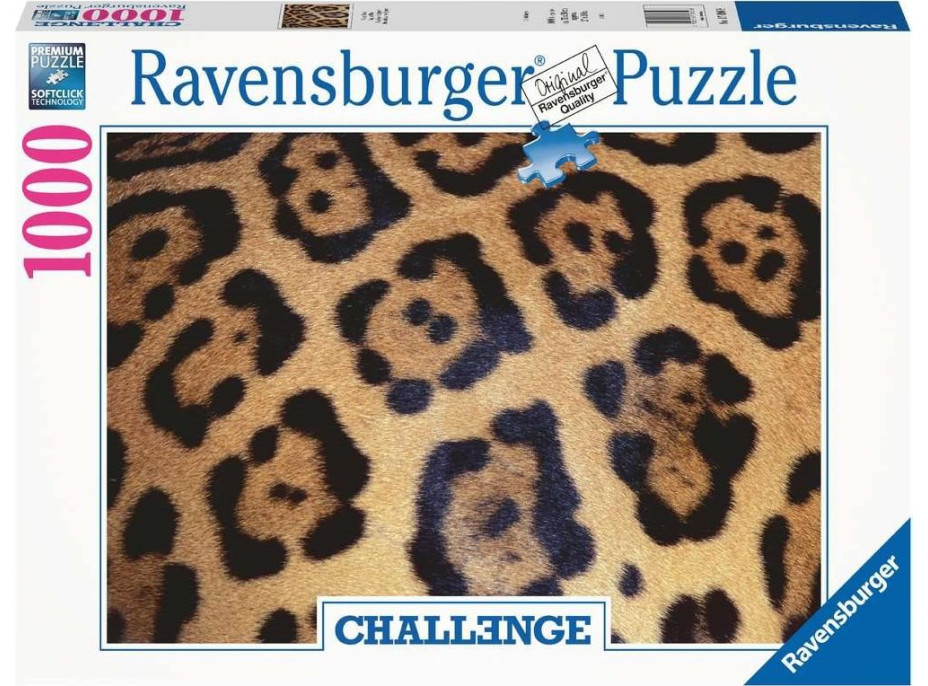 RAVENSBURGER Puzzle Challenge: Zvířecí vzor 1000 dílků