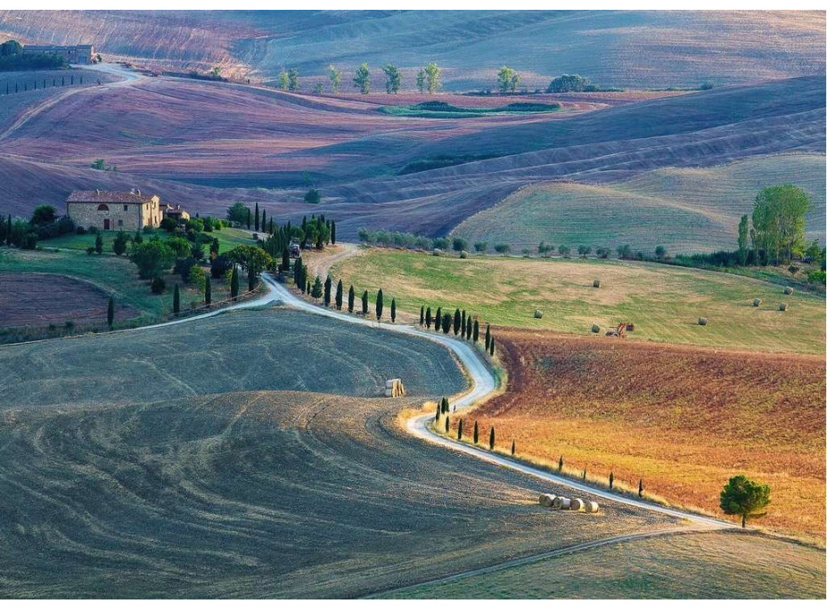 RAVENSBURGER Puzzle Farma Terrapille, Pienza, Siena, Toskánsko 1000 dílků