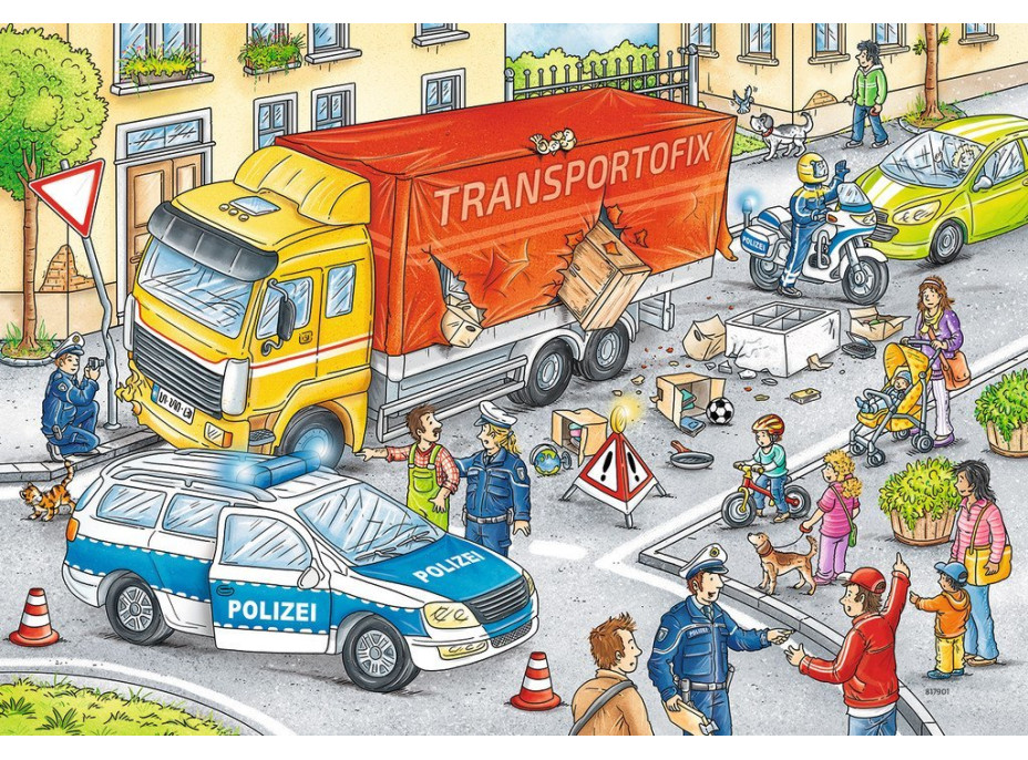 RAVENSBURGER Puzzle Hrdinové v akci 2x24 dílků