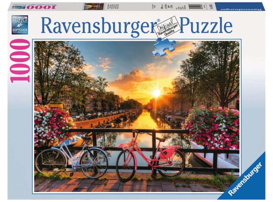 RAVENSBURGER Puzzle Kola v Amsterdamu, Nizozemsko 1000 dílků