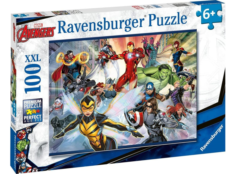 RAVENSBURGER Puzzle Marvel: Avengers XXL 100 dílků