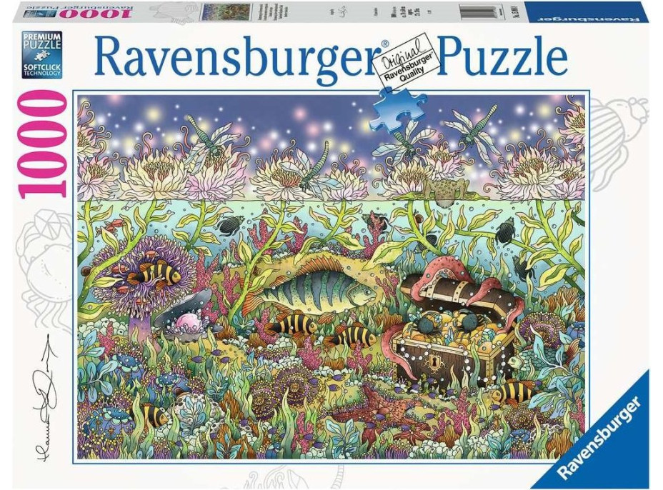 RAVENSBURGER Puzzle Podvodní království za soumraku 1000 dílků