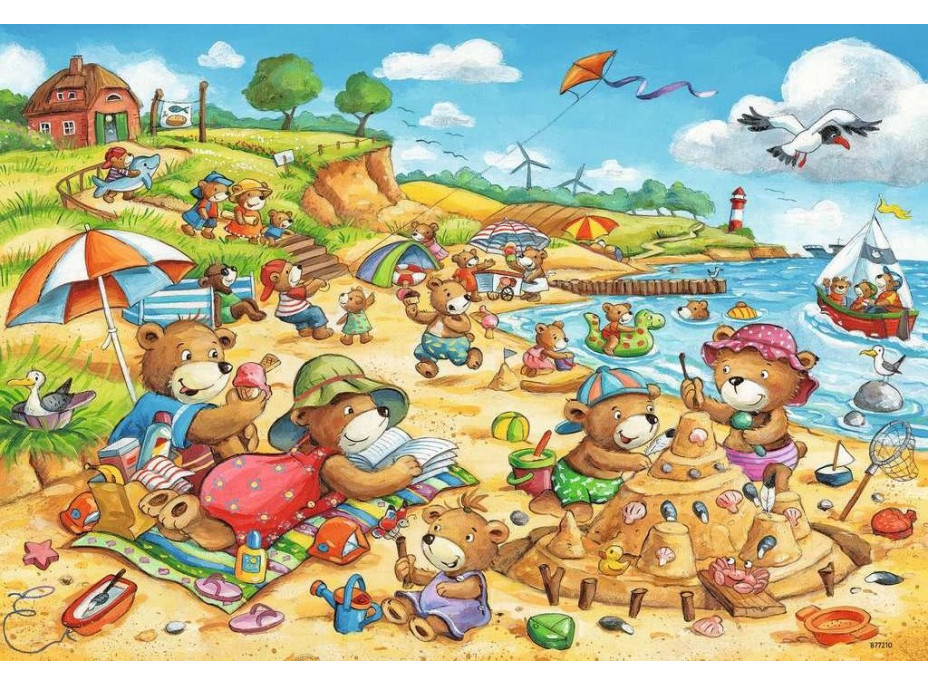 RAVENSBURGER Puzzle Prázdniny u moře 2x24 dílků