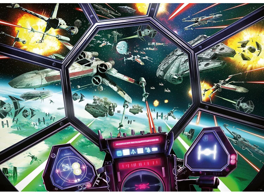 RAVENSBURGER Puzzle Star Wars: TIE Fighter Kokpit 1000 dílků