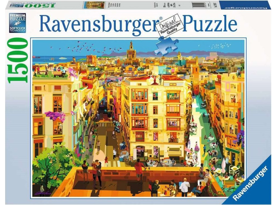 RAVENSBURGER Puzzle Stolování ve Valencii 1500 dílků