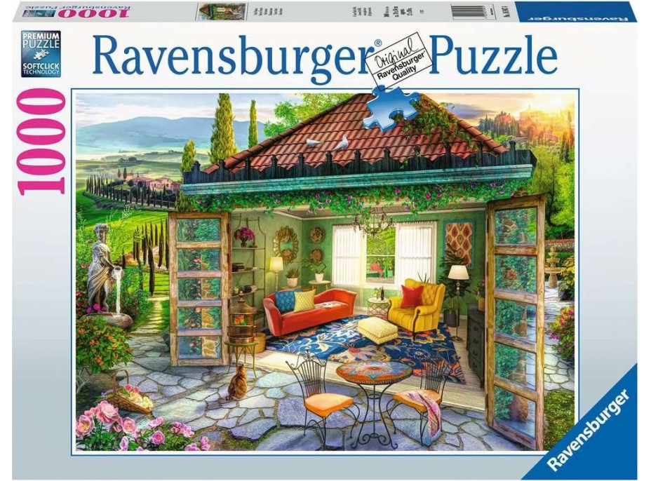 RAVENSBURGER Puzzle Toskánská oáza 1000 dílků