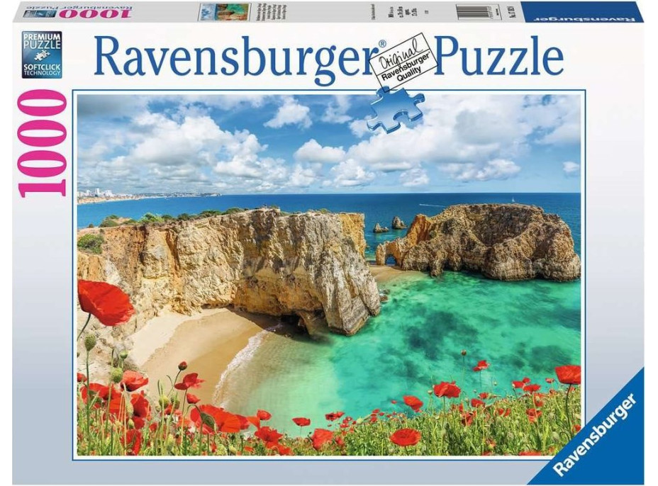 RAVENSBURGER Puzzle Zátoka, Algarve, Portugalsko 1000 dílků