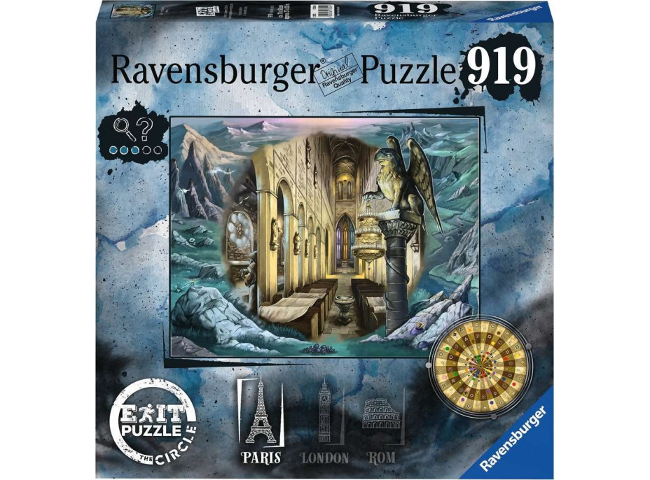 RAVENSBURGER Únikové EXIT puzzle Kruh: V Paříži 919 dílků