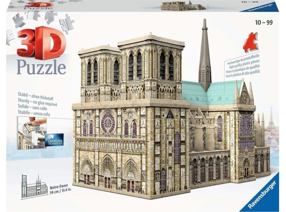 RAVENSBURGER 3D puzzle Katedrála Notre-Dame, Paříž 324 dílků