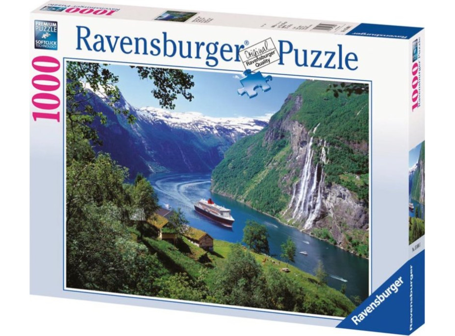 RAVENSBURGER Puzzle Norský fjord 1000 dílků