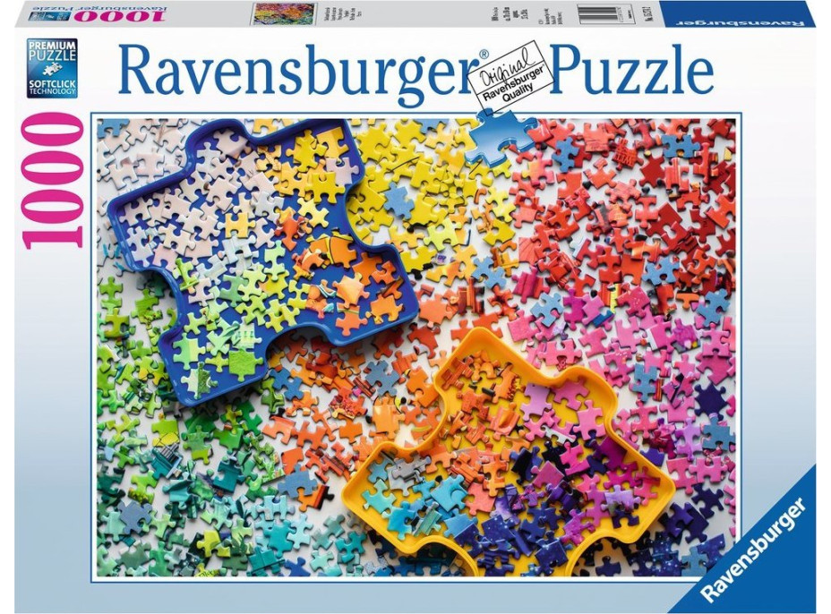 RAVENSBURGER Puzzle Barevná paleta dílků 1000 dílků