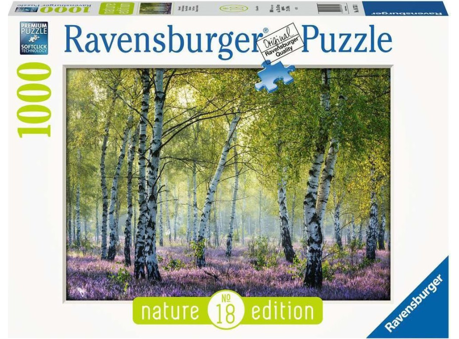 RAVENSBURGER Puzzle Březový les Birkenwald, Francie 1000 dílků