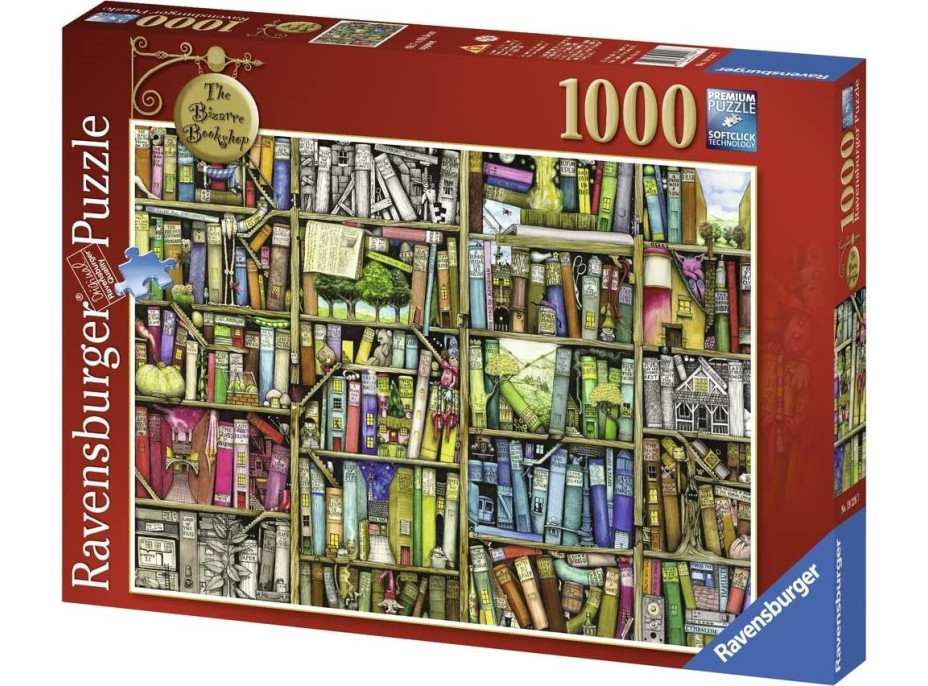 RAVENSBURGER Puzzle Bizarní knihovna 1000 dílků