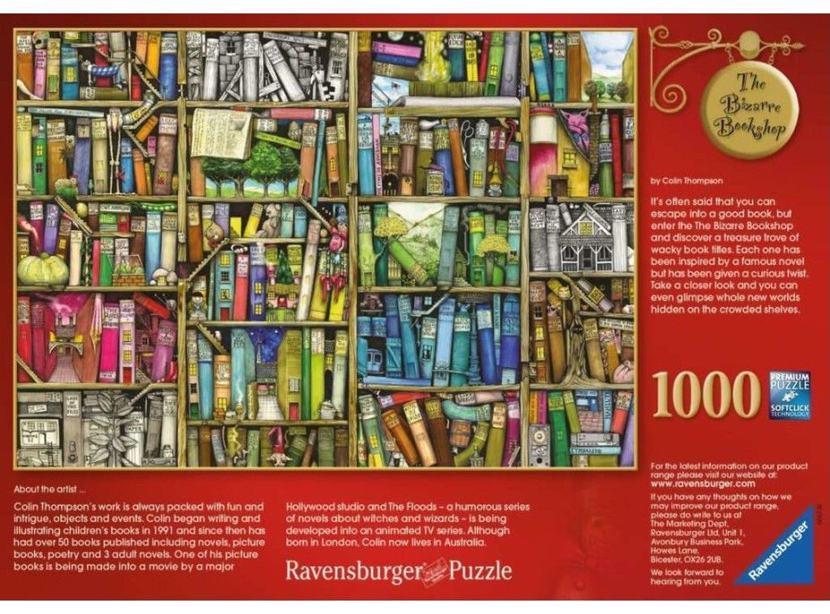 RAVENSBURGER Puzzle Bizarní knihovna 1000 dílků