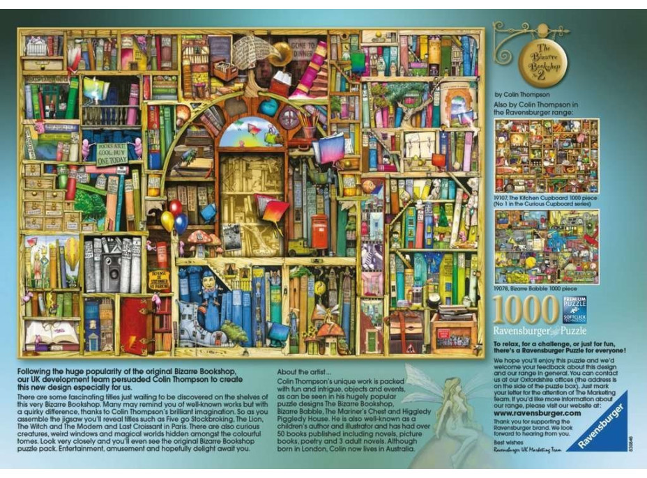 RAVENSBURGER Puzzle Bizarní knihovna 2, 1000 dílků