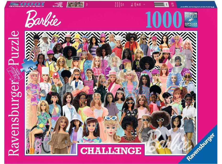 RAVENSBURGER Puzzle Challenge: Barbie 1000 dílků