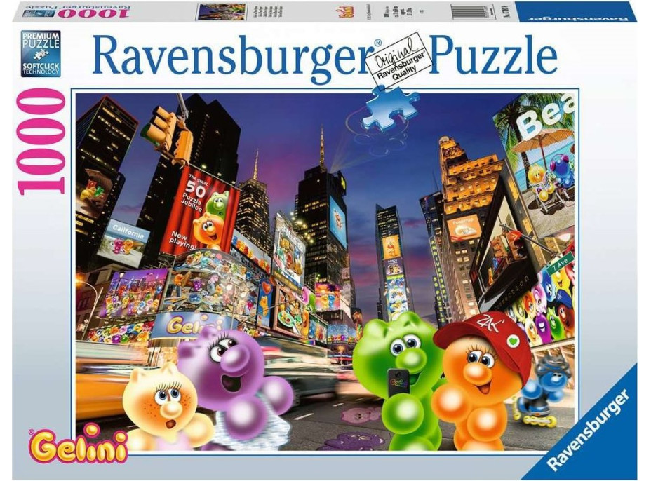 RAVENSBURGER Puzzle Gelini na Time Square 1000 dílků