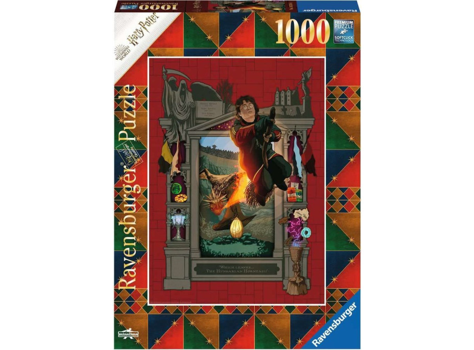 RAVENSBURGER Puzzle Harry Potter 4: Na létajícím koštěti 1000 dílků